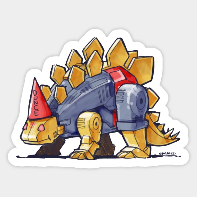 Dunce-obot Sticker by obvian